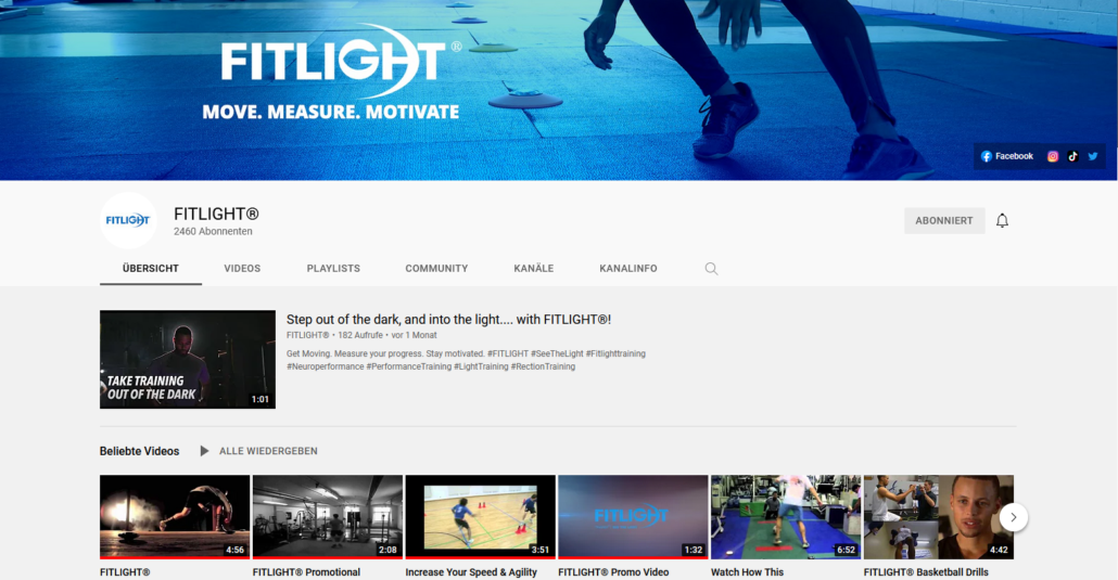 Fitlight Youtube Channel